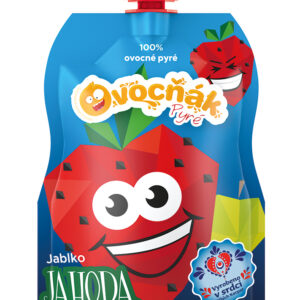 OVOCŇÁK pyré Jablko - Jahoda 120g