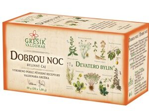 GREŠÍK Čaj Devatero bylin Dobrou noc 20 n.s.