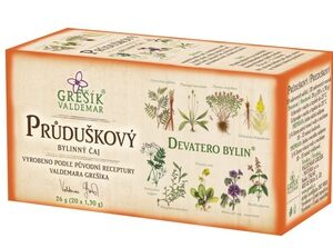 GREŠÍK Čaj Devatero bylin Průduškový 20 n.s.