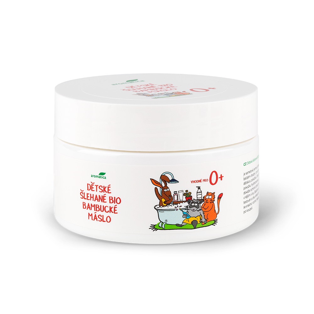 AROMATICA Dětské šlehané bio bambucké máslo 200 ml AROMATICA Dětské šlehané bio bambucké máslo 200 ml