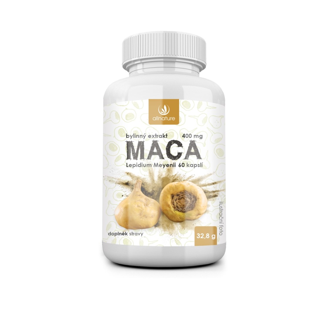 Allnature Maca bylinný extrakt 60 cps. Allnature Maca bylinný extrakt 60 cps.
