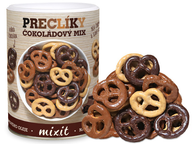 MIXIT Mix preclíků v čokoládě 250 g MIXIT Mix preclíků v čokoládě 250 g