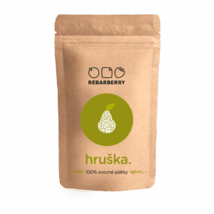 Chytré ovoce 100 % ovocné plátky REBARBERRY hruška 50 g