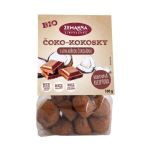 Zemanka Bio čoko-kokosky s 60% hořkou čokoládou 100 g