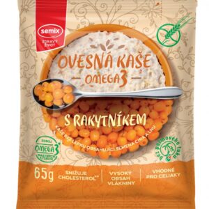 Semix Omega 3 - Ovesná kaše s rakytníkem bez lepku 65 g
