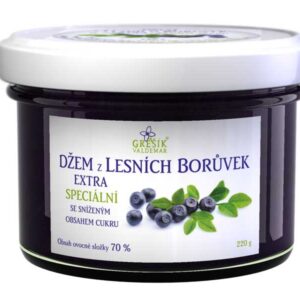 GREŠÍK Džem Z lesních borůvek Extra speciální 220g
