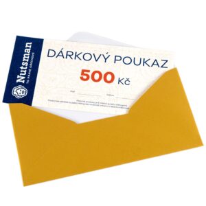 Nutsman Dárkový tištěný poukaz 500 Kč - nejvyšší kvalita zaručena