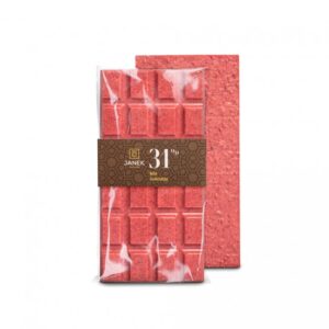 JANEK Bílá ovocná čokoláda - jahodovo malinová 85 g
