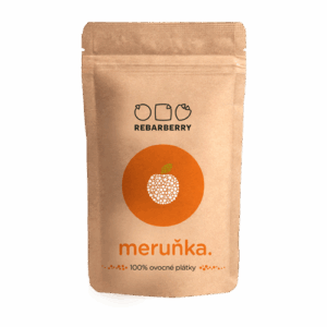 Chytré ovoce 100% ovocné plátky REBARBERRY meruňka 50 g