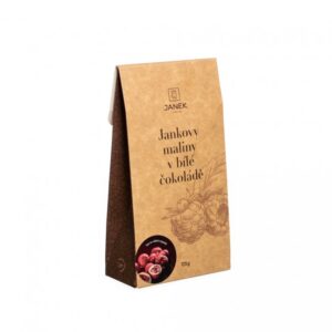 JANEK Jankovy maliny v bílé čokoládě 125 g