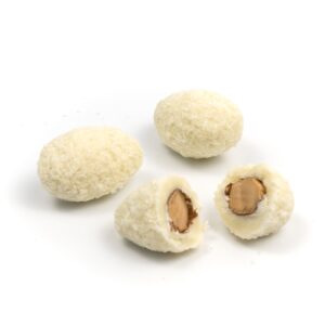 NUTSMAN Mandle v bílé čokoládě s kokosem
