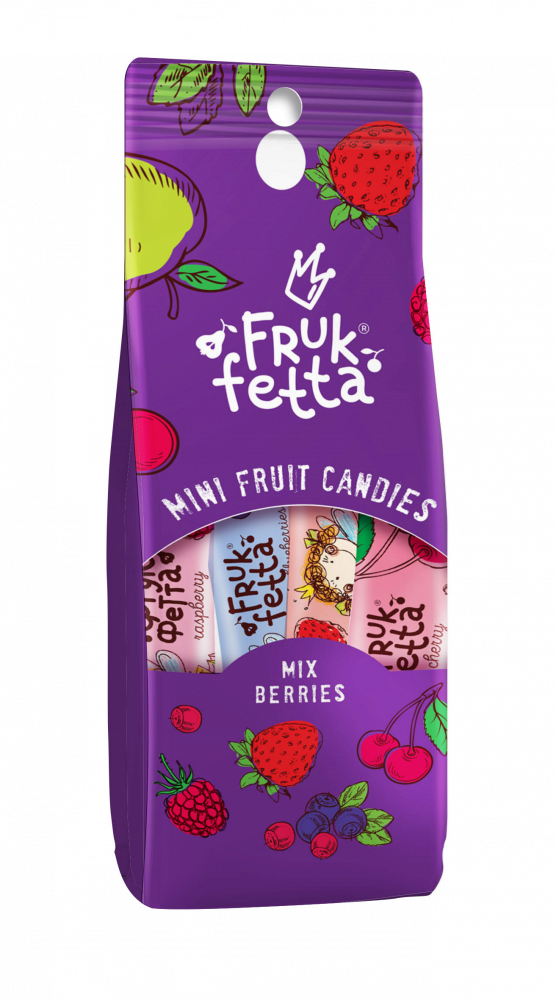 Sergio Ovocný snack Frukfetta mix berries 120 g Sergio Ovocný snack Frukfetta mix berries 120 g