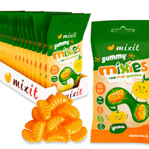 MIXIT Gummy Mixies - Yuzu - přírodní želé bonbóny 35 g