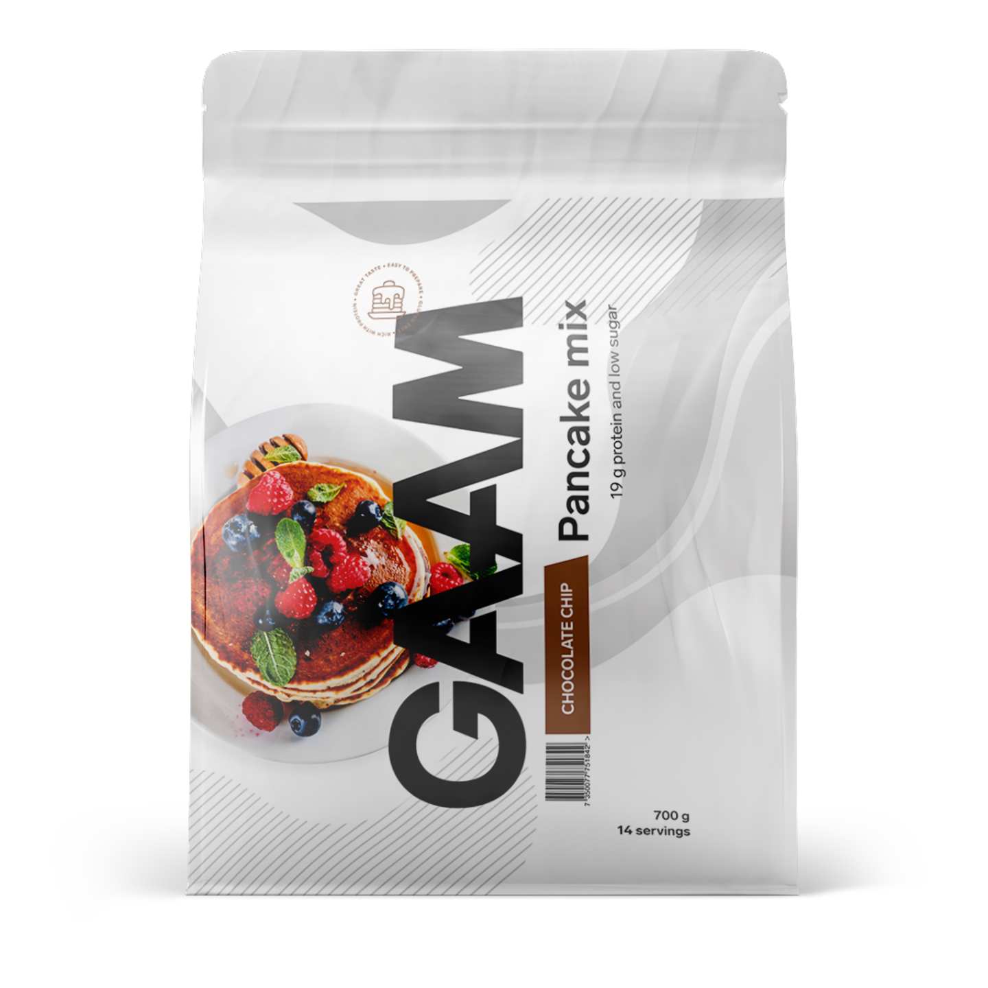 GAAM Pancake mix 700 g - chocolate chip GAAM Pancake mix 700 g - chocolate chip