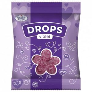 Drops Violet Bonbóny ve tvaru fialek 90 g