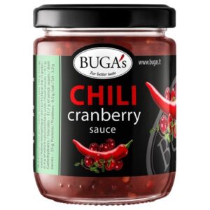 BUGA BUGA'S Chilli omáčka s brusinkami sklo 170 g