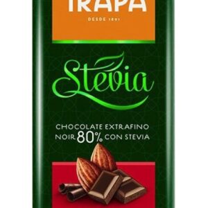 TRAPA 80% Hořká čokoláda se stévií 75 g