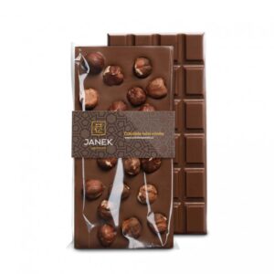 JANEK 34% Čokoláda mléčná s lískovými ořechy 105g