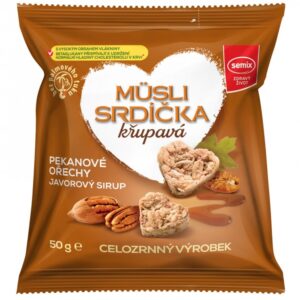Semix Musli srdíčka s pekany a javor. sirupem 50g