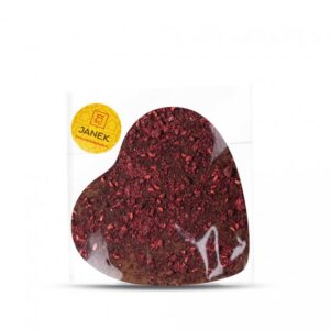 Janek Srdíčko 9x9 cm s drceným lyofilizovaným ovocem 60g - mléčné
