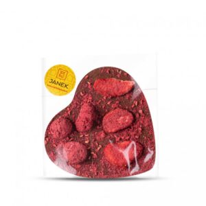 Janek Srdíčko 9x9 cm s lyofilizovaným ovocem 60g - mléčné