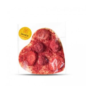 Janek Srdíčko 9x9 cm s lyofilizovaným ovocem 60g - bílé